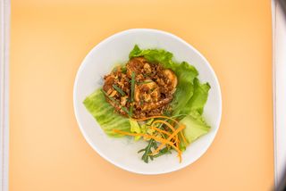 203 Gamberi sale e pepe con aglio croccante 5 pezzi