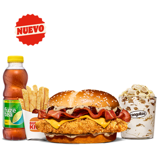 Menú Completo Krispper White Bbq Bacon Grande