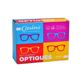 Lingettes nettoyantes pour optiques x30 - CASINO