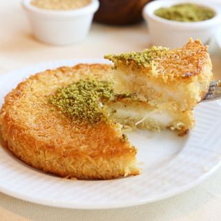 كنافة خشنة بالقشطة