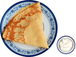 Блины со сметаной 