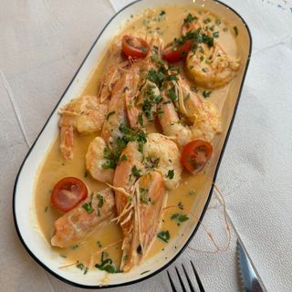 Скариди с чесън и вино (250гр)