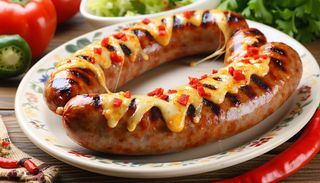 Chili Kasekrainer (porc & vită & emmentaler & chili)