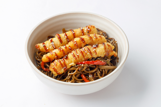 Soba cu creveti tempura