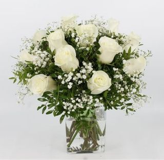 Ramo 12 Rosas Blancas