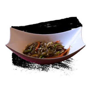 Fideos De Boniato Con Verduras Salteadas