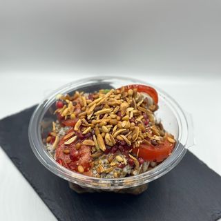 Fatteh vegano di lenticchie