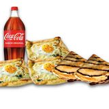 3 Crepes Salados + 2 Crepes Dulces + Bebida 2L