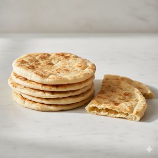 Pan libanés hecho en casa