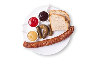Kiełbasa wieprzowa W Szyszkę + Coca-Cola 250 ml