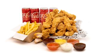 Menú 20 Tiras De Pollo  + 6 Salsas 