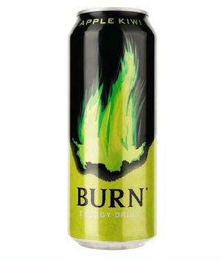 Напій енергетик Burn Apple Kiwi 0.5 л