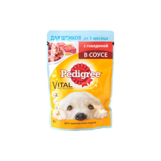 Корм для собак Pedigree Педигри пауч для щенков говядина пауч 85г  4607065003944