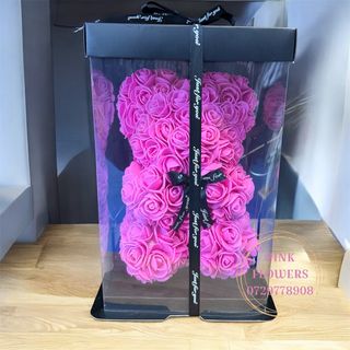 Ursulet din trandafiri ciclam