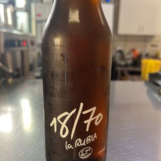 Cerveza 18/70 la rubia