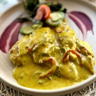 Poulet Fajitas À La Sauce Curry