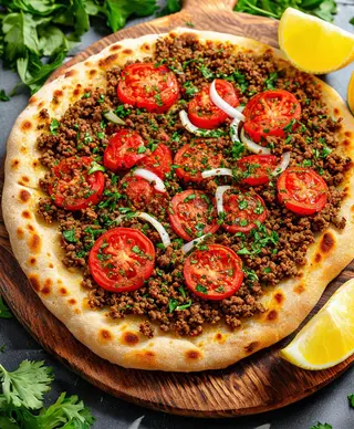 Pizza Turca Normal De Patatas Y Bebidas
