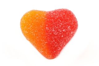 Cuore pesca zuccherato