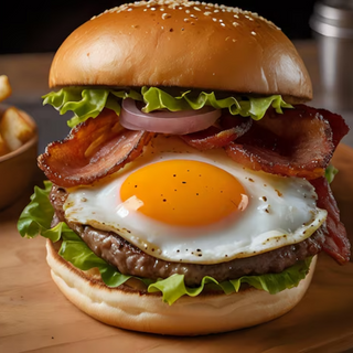 Hamburguesa Royale (Con porción de patatas)