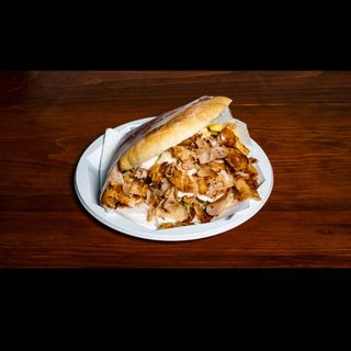 Menú kebab pita sólo carne 