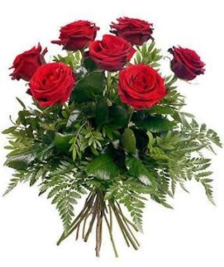 12 rose rosse lunghe confezionate