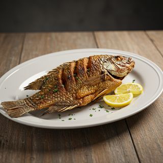 Whole Fry Fish Tilapia