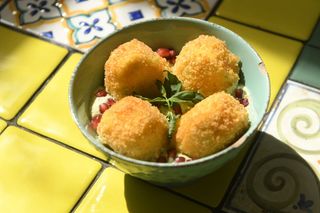 Gebjalia Balls with mint Sauce