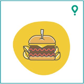 Focaccia nera ai cereali con hamburger di tacchino