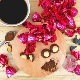 Cukierki Roshen "Mont Blanc" z karmelizowanymi migdałami 200g