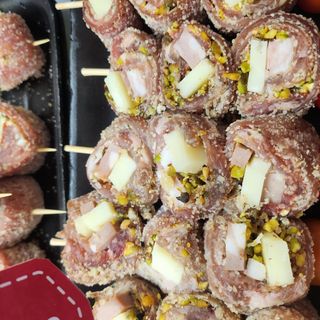 Bombetta ripiena - spiedino 3 pezzi(gusto unico)