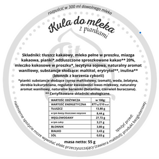 Kula czekoladowa do mleka