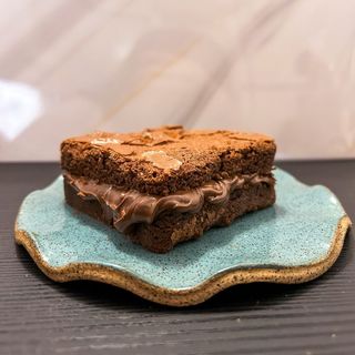 Brownie Recheado com Nutella