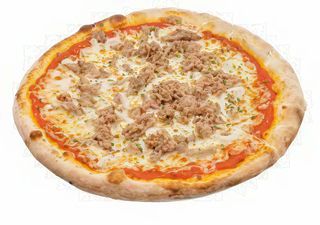 Pizza de atún y cebolla