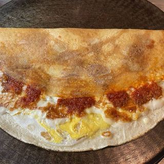 Crepe De Huevo, Sobrasada y Queso