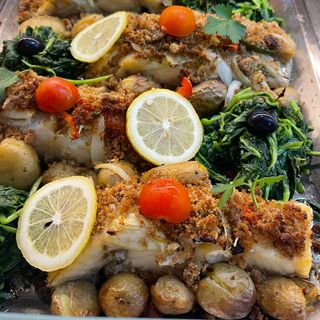 Bacalhau com Broa (Posta)