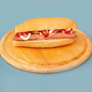 Hot dog, maionese e ketchup