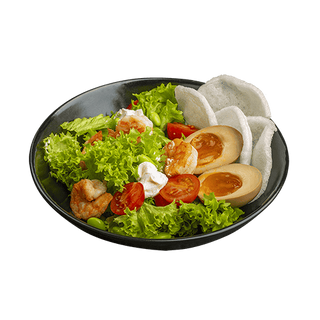 Салат азійський Цезар з креветкою(дост)