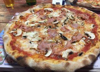 Prosciutto cotto e funghi