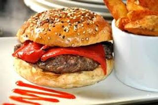 Hamburguesa Con Jamón Serrano