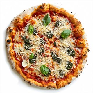Pizza pesto e grana