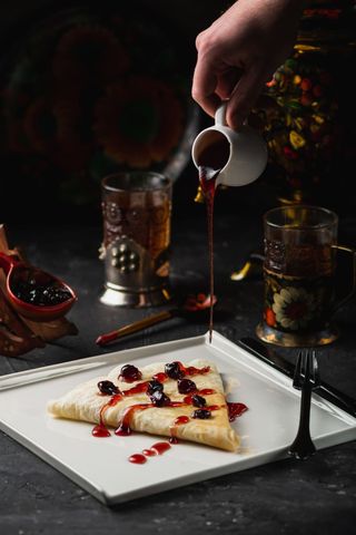 ბლინები მურაბით