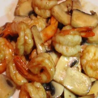 68. Gambas Con Champiñones