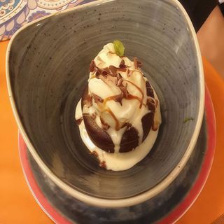 Coulant De Chocolate Con Helado