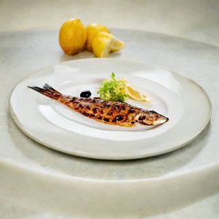 Boneless Trout with Walnuts and Sulguni