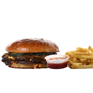 BB burger with fries