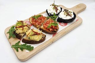 Bruschette-senza glutine burrata