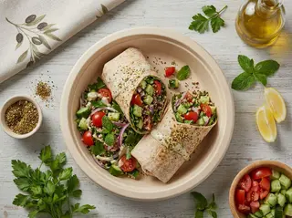 Pita insalata zaatar