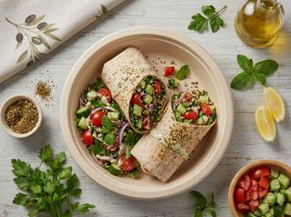 Pita insalata zaatar