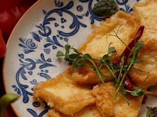 Обсмажені скибочки витриманої бринзи (250г)