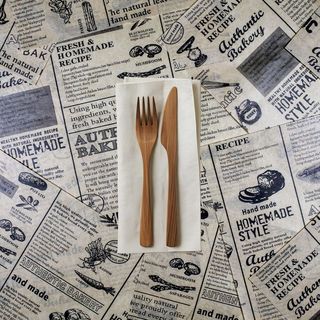 Kit di posate: forchetta, coltello e tovagliolo